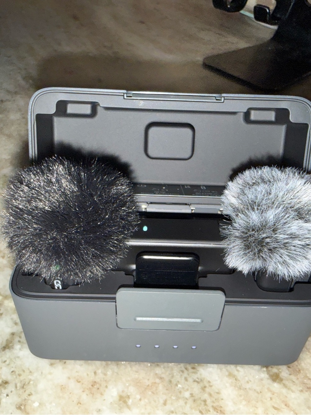 DJI Black Travel Toiletry & Accessory Pouch with 2 DJI Mics + All Accessories